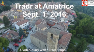 Robots used for disaster response in Amatrice: The TRADR mission. A video diary